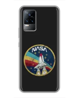 Чехол для Vivo V21 с картинкой «NASA — эмблема миссии» Чехол для Vivo V21 с картинкой «NASA — эмблема миссии»