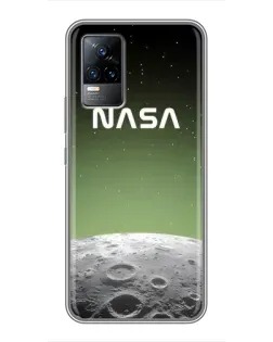 Чехол для Vivo V21 с картинкой «NASA — лунный градиент»