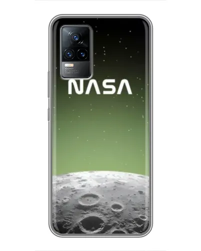 Чехол для Vivo V21 с картинкой «NASA — лунный градиент»