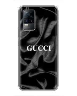 Чехол для Vivo V21 с картинкой «Gucci — шелковые волны» Чехол для Vivo V21 с картинкой «Gucci — шелковые волны»