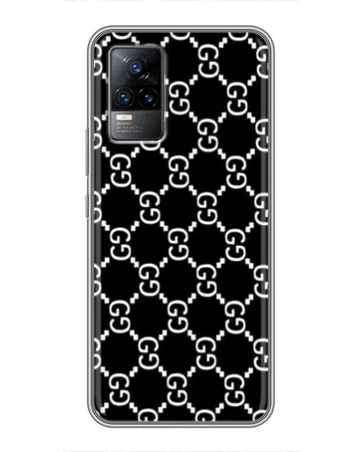 Чехол для Vivo V21 с картинкой «Gucci — сетчатый паттерн»