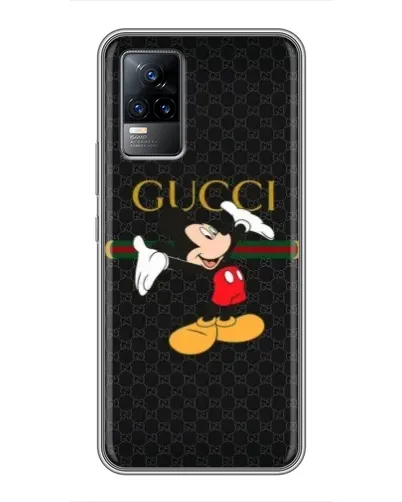 Чехол для Vivo V21 с картинкой «Микки Маус Gucci»