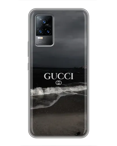 Чехол для Vivo V21 с картинкой «Gucci — морской прибой»
