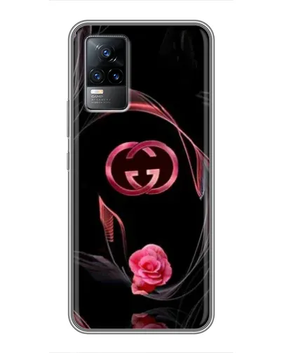 Чехол для Vivo V21 с картинкой «Gucci — неоновая роза»