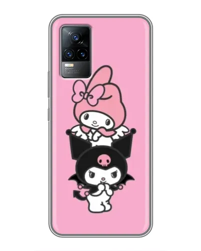 Чехол для Vivo V21 с картинкой «My Melody и Kuromi» Чехол для Vivo V21 с картинкой «My Melody и Kuromi»