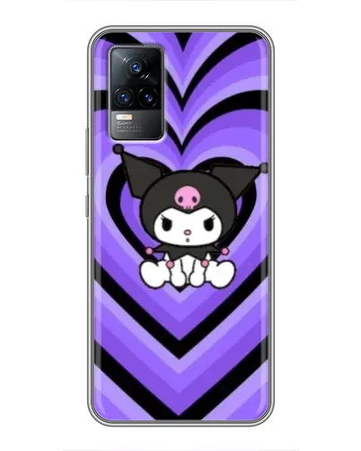 Чехол для Vivo V21 с картинкой «Kuromi и фиолетовые сердца» Чехол для Vivo V21 с картинкой «Kuromi и фиолетовые сердца»