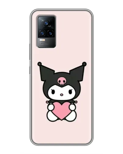 Чехол для Vivo V21 с картинкой «Kuromi и сердце» Чехол для Vivo V21 с картинкой «Kuromi и сердце»