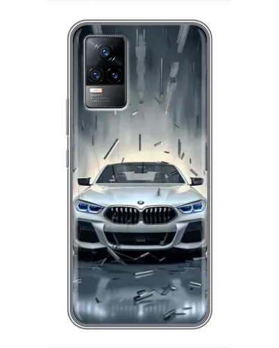 Чехол для Vivo V21 с картинкой «BMW в свете фар» Чехол для Vivo V21 с картинкой «BMW в свете фар»