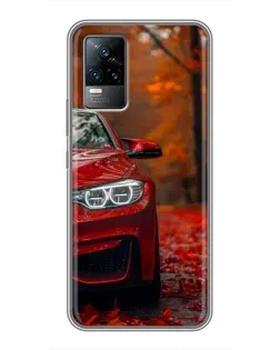 Чехол для Vivo V21 с картинкой «Осенняя BMW M4»
