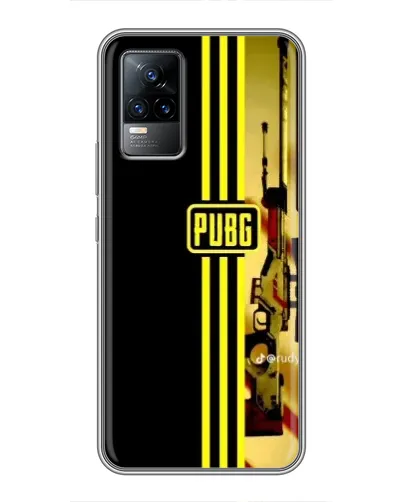 Чехол для Vivo V21 с картинкой «PUBG — камуфляжный шлем»