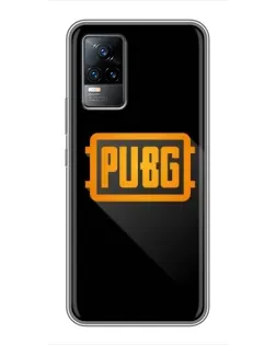 Чехол для Vivo V21 с картинкой «PUBG — рамка лого»