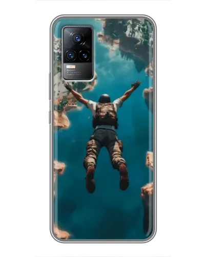 Чехол для Vivo V21 с картинкой «PUBG — свободное падение»