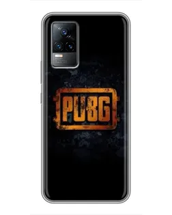 Чехол для Vivo V21 с картинкой «PUBG — золотой логотип»