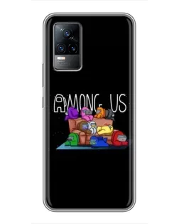 Чехол для Vivo V21 с картинкой «Логотип Among Us» Чехол для Vivo V21 с картинкой «Логотип Among Us»