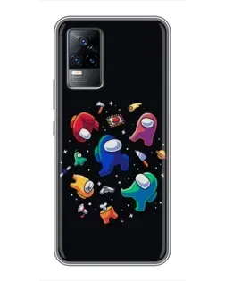 Чохол для Vivo V21 з картинкою «Among Us космос»