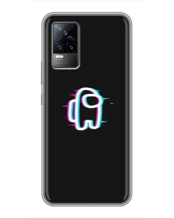 Чохол для Vivo V21 з картинкою «Among Us неон»