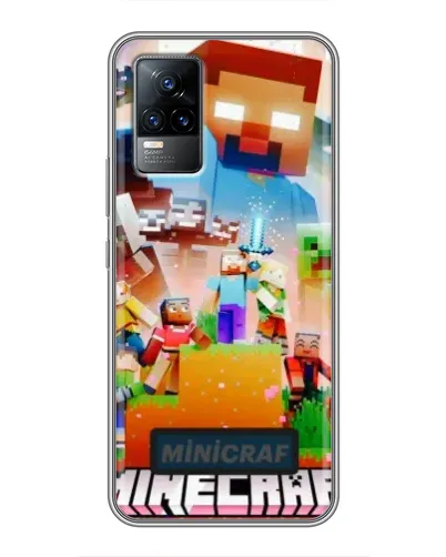 Чехол для Vivo V21 с картинкой «Minecraft герои игры» Чехол для Vivo V21 с картинкой «Minecraft герои игры»