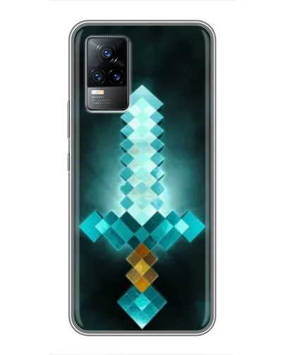 Чехол для Vivo V21 с картинкой «Алмазный меч неон» Чехол для Vivo V21 с картинкой «Алмазный меч неон»
