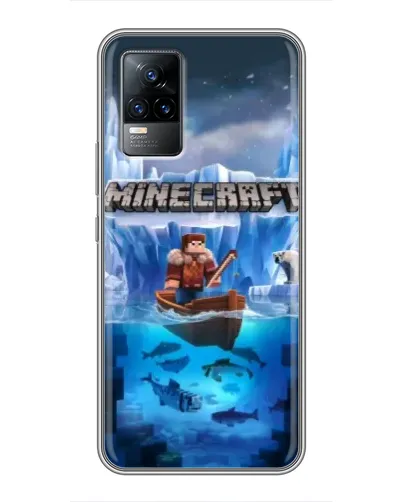 Чехол для Vivo V21 с картинкой «Minecraft ледяной мир» Чехол для Vivo V21 с картинкой «Minecraft ледяной мир»