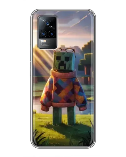 Чехол для Vivo V21 с картинкой «Крипер в свитере» Чехол для Vivo V21 с картинкой «Крипер в свитере»