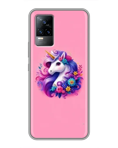 Чехол для Vivo V21 с картинкой «Сказочный единорог»