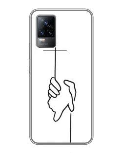 Чехол для Vivo V21 с картинкой «Рука держит» Чехол для Vivo V21 с картинкой «Рука держит»