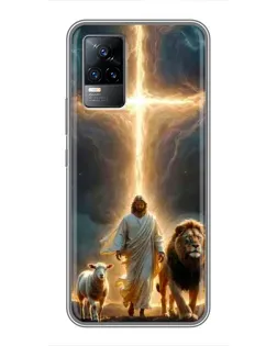 Чехол для Vivo V21 с картинкой «Лев Иуды и Свет» Чехол для Vivo V21 с картинкой «Лев Иуды и Свет»