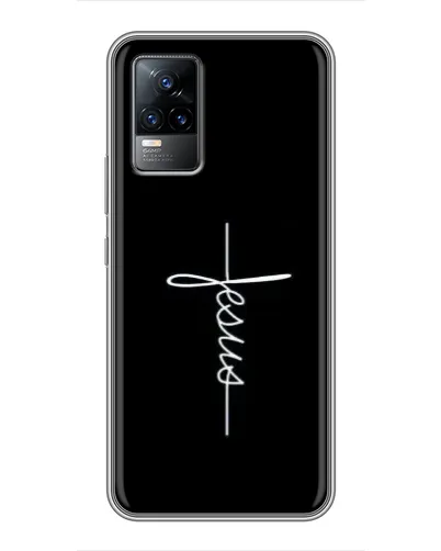 Чехол для Vivo V21 с картинкой «Тонкая линия веры»