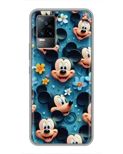 Чохол для Vivo V21 з картинкою «Паттерн Міккі та Мінні»