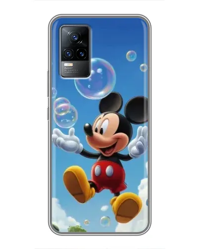 Чохол для Vivo V21 з картинкою «Mickey та мильні бульбашки»
