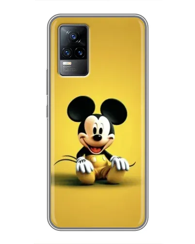 Чохол для Vivo V21 з картинкою «Міккі на жовтому»