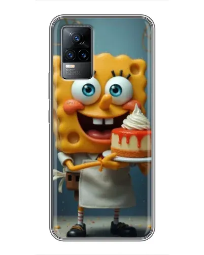 Чехол для Vivo V21 с картинкой «Повар Спанч Боб»