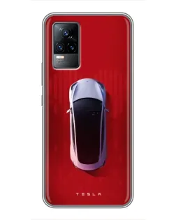 Чехол для Vivo V21 с картинкой «Tesla Top View» Чехол для Vivo V21 с картинкой «Tesla Top View»