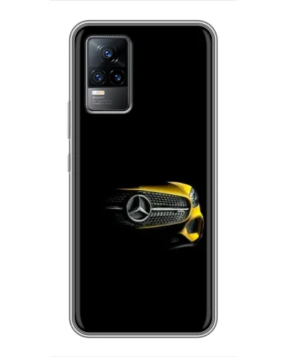 Чехол для Vivo V21 с картинкой «Mercedes — ретро стиль»