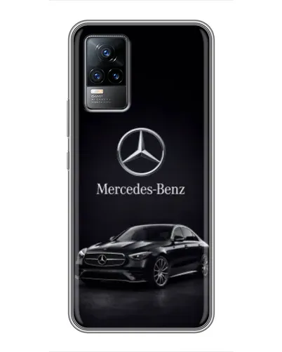 Чехол для Vivo V21 с картинкой «Mercedes — решетка радиатора»