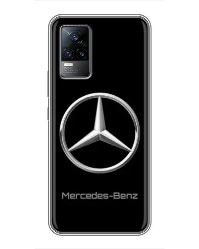 Чехол для Vivo V21 с картинкой «Mercedes Silver Logo»