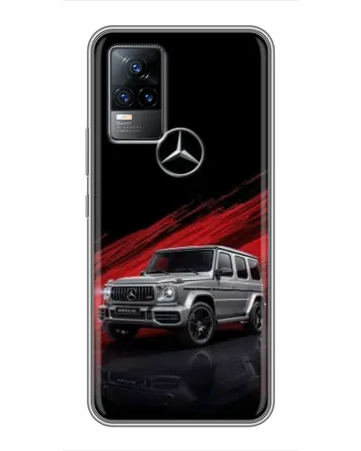 Чехол для Vivo V21 с картинкой «Mercedes G-Class красный»
