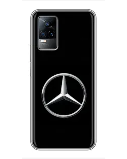Чехол для Vivo V21 с картинкой «Mercedes классический лого»