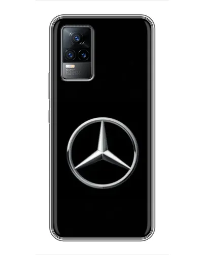 Чехол для Vivo V21 с картинкой «Mercedes классический лого»