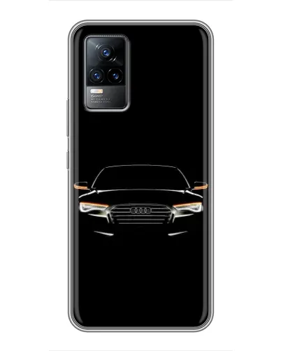 Чехол для Vivo V21 с картинкой «Audi — ночной контур»