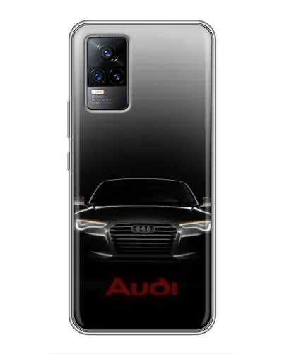 Чехол для Vivo V21 с картинкой «Audi — градиентный контур»