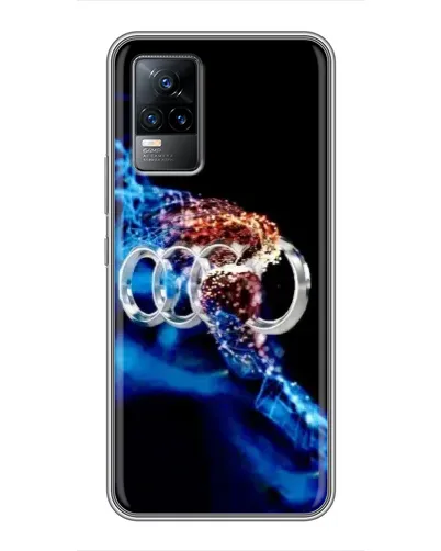 Чехол для Vivo V21 с картинкой «Энергия лого Audi»