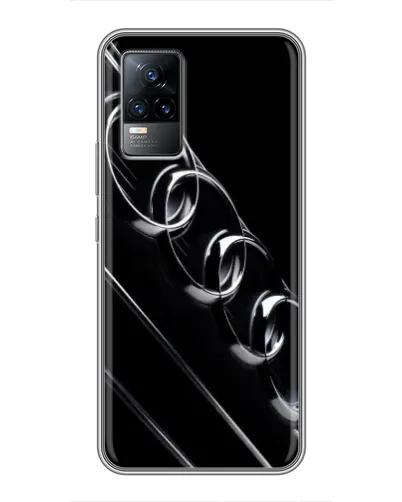 Чехол для Vivo V21 с картинкой «Audi — абстрактные кольца»