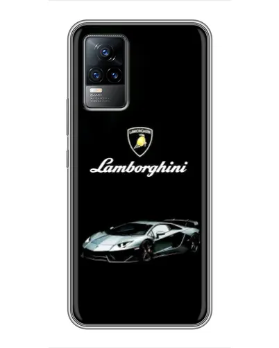 Чехол для Vivo V21 с картинкой «Логотип Lamborghini классика»