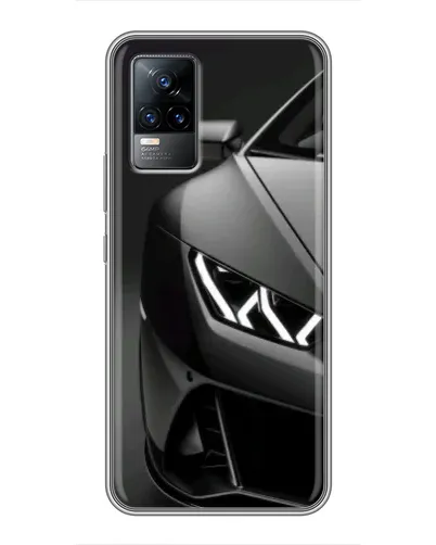 Чехол для Vivo V21 с картинкой «Lamborghini фары детализация»