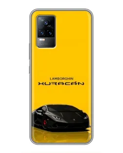 Чехол для Vivo V21 с картинкой «Lamborghini Huracan черный»