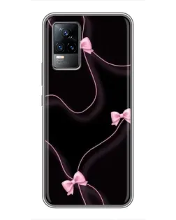 Чехол для Vivo V21 с картинкой «Розовые ленты»