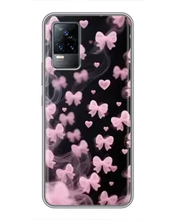 Чехол для Vivo V21 с картинкой «Неоновое кружево»