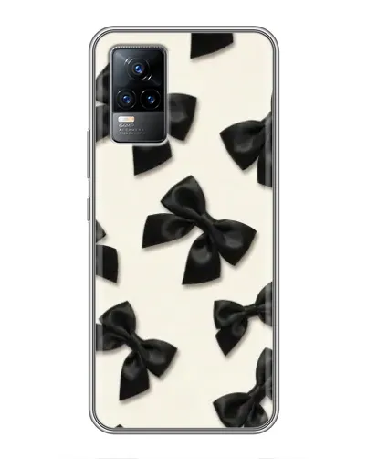 Чехол для Vivo V21 с картинкой «Черные бантики» Чехол для Vivo V21 с картинкой «Черные бантики»