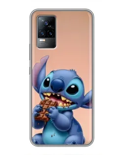 Чехол для Vivo V21 с картинкой «Стич ест шоколад» Чехол для Vivo V21 с картинкой «Стич ест шоколад»